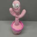 Rechargeable Dancing Talking Cactus Toy, Singing Cactus Baby Toy That Talks Back, Baby Toys 18 months+, Easter Basket Stuffers for Babies Toddlers, Easter Gifts for Kids, 1 Year Old Girl Gifts