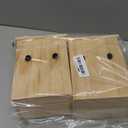 2Pcs Wooden Bird Nest Parrot Breeding Box Bird Incubation House for Indoor Use Rustic Design for Comfortable Resting Nesting for Finches