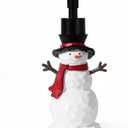 Christmas Snowman Soap Dispenser, Christams Kitchen Bathroom Decor, Refillable Liquid Lotion Holiday Soap Dispenser with Pump