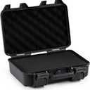 BluBox Waterproof Carry Case  TSA Approved, IP67 Rated, Protective Case for Action Cameras, Electronics & Photography Gear  11.85 x 7.4 x 3.9 Inches with Custom Foam Inserts