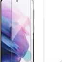 Heenjer 2 Pack for Samsung Galaxy S21 5G / SM-g991u Screen Protector, Tempered-Glass, Micro-curved Edges, Case Friendly, Bubble Free, HD Clear, Easy Installation