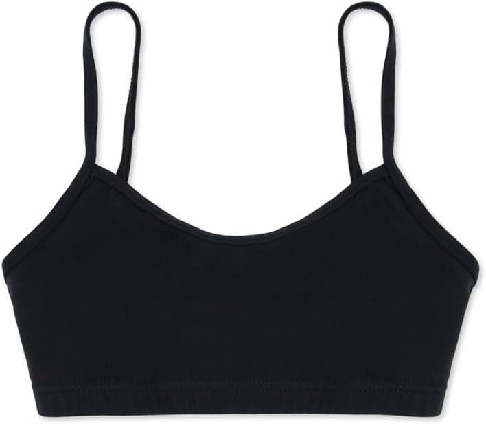 Capezio Girls' Team Basic Camisole Bra Top (Small, Black)