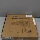 Hanging File Folders, 1/5-Cut, Letter Size, Grayscale, 25PK
