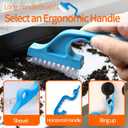 13Pcs Crevice Cleaning Brush Set, Window Groove Cleaning Brush Kit Hard Bristle for Sliding Door, Sill, Tile Lines, Shutter, Corner, Grout, Sink