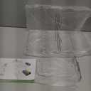 Stackable Water Bottle Organizer, SPOSPO Large Compartment Water Bottle Holder, 2 Tier Clear Water Bottle Organizer for Cabinet, Water Bottle Rack for Kitchen Organization and Storage - Hold 8 Bottles