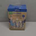 Dr. Brown's Anti-Colic Options+ Narrow Glass Baby Bottle Starter Set with Silicone Bottle Sleeves, Levels 1, 2, and 3 Nipples, Soft Touch Cleaning Brush, Storage/Travel Caps, and HappyPaci