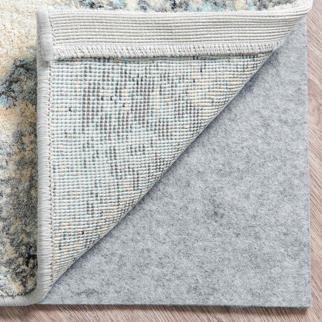 Premium Felt Rug Pad 5x7 Feet, Thick for Hardwood Floors, Laminate, Vinyl, Stone, Carpet & Tile, UnderPadding