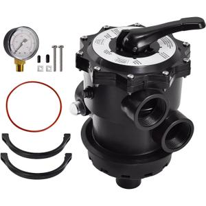 SP071620T VariFlo Top-Mount Multiport Valve Compatible with Hayward Pro Series Sand Filter S310T2, S270T2, S310T2, S360T2 2-Inch Plumbing 6-Positions Control Valve with Clamp