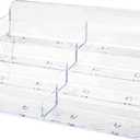 Business Card Holder Counter for 3.5" x 2" Size Appointment Cards for Trade Shows Expos Retail Shops Clear Acrylic by Marketing Holders (4 Tier 8 Pocket)