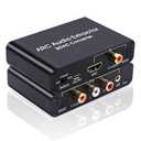 HDMI ARC Adapter,HDMI ARC to Optical Audio Adapter,192Khz DAC Digital to Analog Audio Converter,Optical HDMI ARC Input to Optical/SPDIF Coaxial Stereo L/R 3.5mm Jack Out for HDTV Soundbar