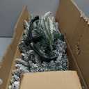 4.5 ft. White Unlit Snow-Flocked Slim Hinged Artificial Christmas Tree