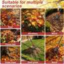 91Inch Adjustable Metal Leaf Rake, 18 Metal Tines Heavy Duty Leaves Rake for Lawns with 8-18" Expandable Head Long Handle Garden Rakes for Women Kids Leaves Yard Gardening Grass Outdoor Camping Debris