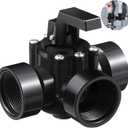Tandefio 3 Way Swimming Pool Diverter Valve Replacement Black Positive Seal Pool Valve for Pools and Spas(1.5 Inches)