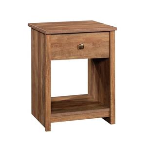 Sauder River Ranch Night Stand with Drawer, Farmhouse Nightstand, Sindoori Mango Finish