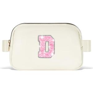 Uygafly Graduation Gifts for Teens Kids Daughter Sister Her - Birthday Gifts for 3 4 5 6 7 8 9 10 11 12 13 Year Old Girls,Fanny Pack Crossbody Bag Belt Bag Cute Trendy Stuff | Cream,Initial D