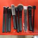 Bueart Design 19Pcs Professional Grade Labeled Makeup Brushes Set, Large Foundation Powder Contour Concealer eyeshadow Blush EyeLiner Make up Brushes, Premium Synthetic hair, Vegan Cruelty-free