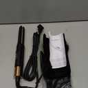 Mini Flat Iron Hair Straightener 1/3 Inch Pencil Flat Iron for Women Portable Travel Straightener and Curler 2 in 1 for Short Hair Beard and Pixie Cut with Adjustable Temp (Rose Gold)