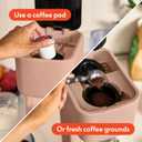 BELLA Single Serve Coffee Maker, K Cup & Coffee Ground Compatible with Removable, Adjustable Drip Tray, Auto Shutoff & Reusable Dishwasher Safe Accessories, Brews 6oz to 14oz, 1000 Watt, Blossom