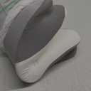 Cervical Neck Pillow for Pain Relief - Ergonomic Side Sleeper for Sleeping, Cooling Memory Foam Pillows for Neck Support, Contour Orthopedic Bed Pillow for Back Stomach Sleepers (White)