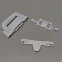 Prime-Line F 2686 Sliding Window Slam Latch, 3-5/8 In. Hole Centers, Fits Vertical Sliding Windows by International Window Corporation (IWC), Diecast Zinc, White (Single Pack)