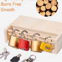 Montessori Lock and Key Toy Set for Kids, Educational Locks and Keys Toy, Montessori Materials Homeschool Preschool Educationl Toys for 3+ Year Old Toddlers (6 Pack Locks), LOCKS KEYS 01, 10*8 in
