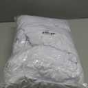 Cocktail Table Covers - 3 Pack 32"x 43" White Cocktail Table Tablecloth with Natural Wavy Round Skirt for Bar Wedding Party Banquet