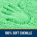OLANLY Bathroom Runner Rugs 70x24, Soft Absorbent Chenille Bath Rugs, Rubber Backing Quick Dry, Machine Washable Long Bath Mats for Bathroom Floor, Tub and Shower, Home Decor Accessories, Mint Green