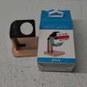 WITHit Smart Watch Stand Compatible with Apple Watch, Gold  Watch Docking Station Fits All Models/Sizes/Cases  Practical and Convenient Watch Charging Station, Protects from Spills/Scratches