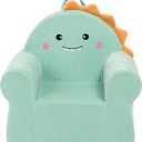 MOMCAYWEX Cuddly Toddler First Chair, Premium Character Chair, Green, 18 Month up to 3 Years 13"D x 18"W x 17.6"H