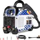 Reboot Plasma Cutter Non-High Frequency Non-Touch Blow Back Pilot Arc, 1" (25mm) Max Cut 5/8 Inch Clean Cut, 2T/4T, Large LED Display Gouging/Marking/Mesh Plate Cutting 120V/240V Dual Voltage