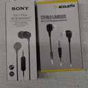 Sony MDREX15AP In-Ear Earbud Headphones with Mic, Black Set Of 2