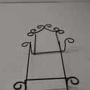 Sumnacon 2 Tier Vertical Black Plate Rack for 6in 8in Collectible Plates, Plaques, Dishes (25'' Height(2-Tier))