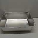 Stainless Steel Litter Box with High Sided, Metal Cat Litter Box, Odor-Free, Non-Stick Litterbox Pan, Easy to Clean Pet Supplies Toilet Tray for Indoor Cats, Kittens or Multicat Homes
