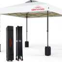 12x12 Pop Up Canopy, Easy Up Canopy Tent, Heavy Duty Tents for Parties, One Person Set Up Event Tent, White