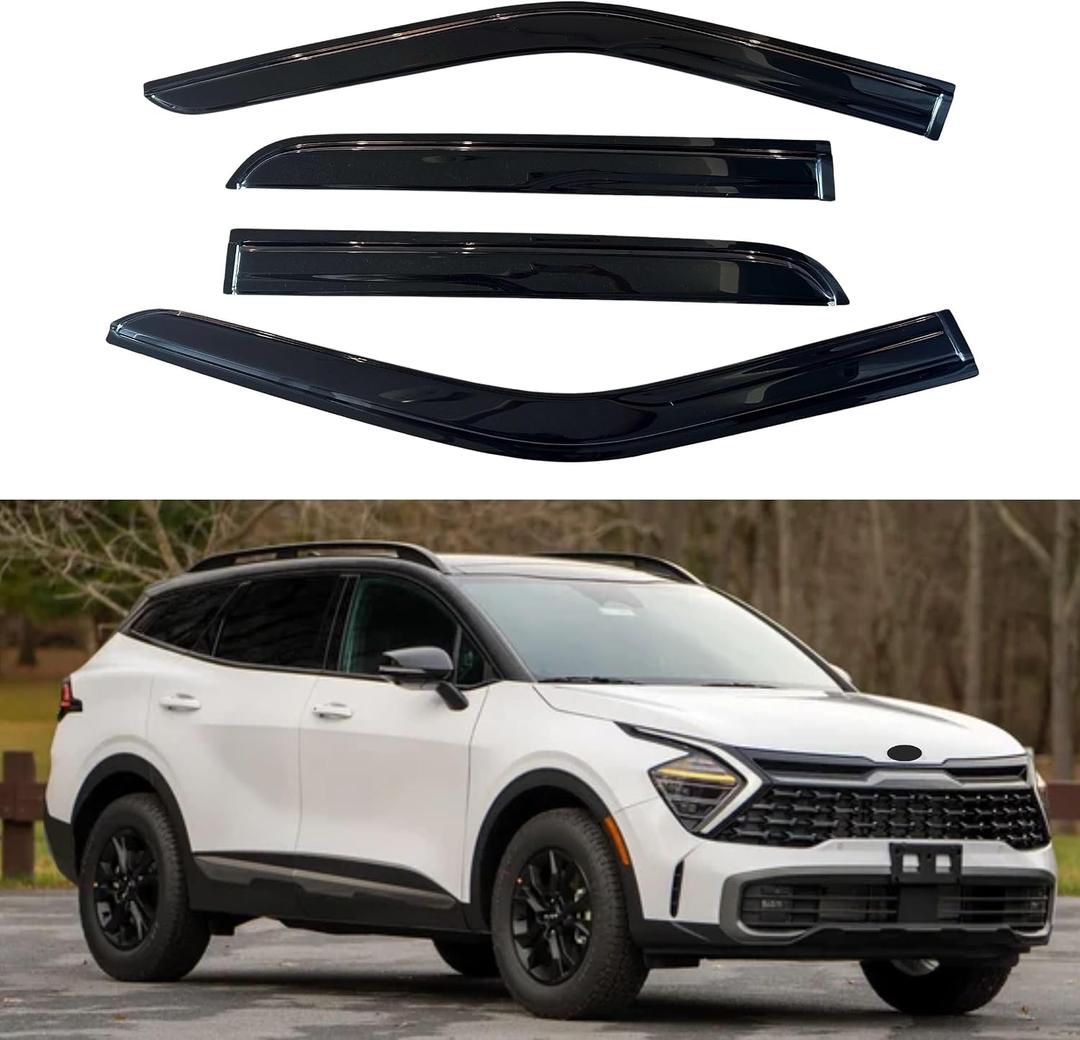 IG Window Visors Fit for 2023-2026 Kia Sportage, Out-Channel Rain Guards Vent Wind Deflectors 4PC, Car Accessories for 23-26 Sportage