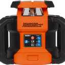 Johnson Level & Tool JRT300-RDHV-S Self-Leveling Red Dual Slope Rotary Laser System, 4,000FT Range, Lithium Ion Batteries, Magnetic Target, Laser Detector, Remote Control, Tripod and 13 FT Grade Rod