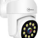 8MP 4K Pan/Tilt PoE Security Camera, Auto Tracking,Human Detection,Light Alarm,Color Night Vision,Person/Vehicle Detect,Spotlight Siren(Only Work with NVR System by PoE)