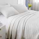 Down Home, blanket 86x90in
Lightweight, Cream White | 3-Season Soft-Washed Bedspread for Spring, Summer & Fall; Multi-Lock Quilting, Easy Care, Includes 2 Pillow Shams