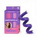 My Beauty Spot Flexi Rods Foam Hair Rollers -1/2" 5/8" 3/4" 1" Diameter- Professional Salon Quality 18 Pcs Rubber Hair Rollers for Long, Medium, and Short Hair, Hair Curlers to Sleep in for Women