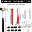 Lanxiu Paintless Dent Removal Kit, 17 Pcs Car Dent Repair Kit
