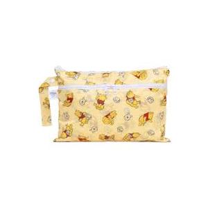 Bumkins Disney Waterproof Wet Dry Clutch Bag for Baby, Travel, Swim Suit, Cloth Diapers, Pump Parts, Pool, Gym Clothes, Toiletry, Hook to Stroller, Daycare, Packing Pouch, Zip Bag, Winnie the Pooh