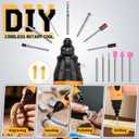 4-In-1 Cordless Electric Scissors,90pcs Multi-Functional 4V Cardboard Cutter Electric,Includes Interchangeable Rotary Tool Kit,Suitable For Cardboard Cutting,Sanding,Drilling,And Diy Crafts