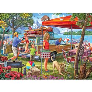RoseArt - Kodak Premium - Family Beach Vacation - 1000 Piece Jigsaw Puzzle for Adults