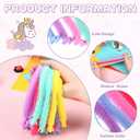 Libima 100 Pcs Stretchy String Fidget Toys Unicorn Sensory Stretchy Strings Animal Sensory Toys Bulk for Adult Stress Anxiety Relieve Relaxing Party Favors(Unicorn)
