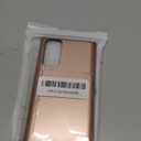 Nvollnoe for Samsung S20 FE Case with Card Holder Dual Layer Heavy Duty Protective for Galaxy S20 FE Case Hidden Card Slot Slim Wallet Cover for Samsung S20 FE 5G 6.5''(Rose Gold)