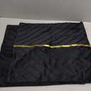 Tosleo Black Velvet Throw Pillow Covers 18 x18 inch Pack of 2 with Gold Leather Christmas Decorative Couch Pillow Cover Luxury Modern Pillowcases for Wedding Living Room Bedroom Sofa Cushion Bed