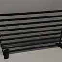 Bathroom Shelf Wall Mounted Storage Rack, Metal, Black it is Made of Thick Materials