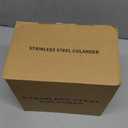 Stainless Steel Colander Set of 3 (1.5-3-5Quart) | Durable Rice and Pasta Strainer with Handle | Oversized Handles | Nesting Design | Rust-Resistant & Dishwasher Safe