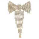 Rhinestone Butterfly Knot hair clips for women Girls Rhinestone Hair Barrettes Crystal Knot Gold Metal Hair Clip Bobby Pins Hair Accessories for Women and Girls Women's Fashion Hair Accessory