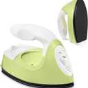 Honoson Mini Craft Iron Mini Heat Press Small Iron 3.93 x 2.36 x 2.76 in Portable Handy Tiny Flatiron with Charging Base Accessory for Fuse Bead Patch DIY Heat Transfer Vinyl(Fruit Green)